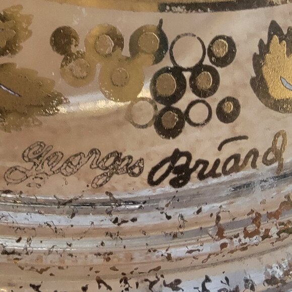 VTG 50s GEORGES BRIARD Fire King CHAFING DISH/CASSEROLE SERVING MCM - Picture 11 of 14